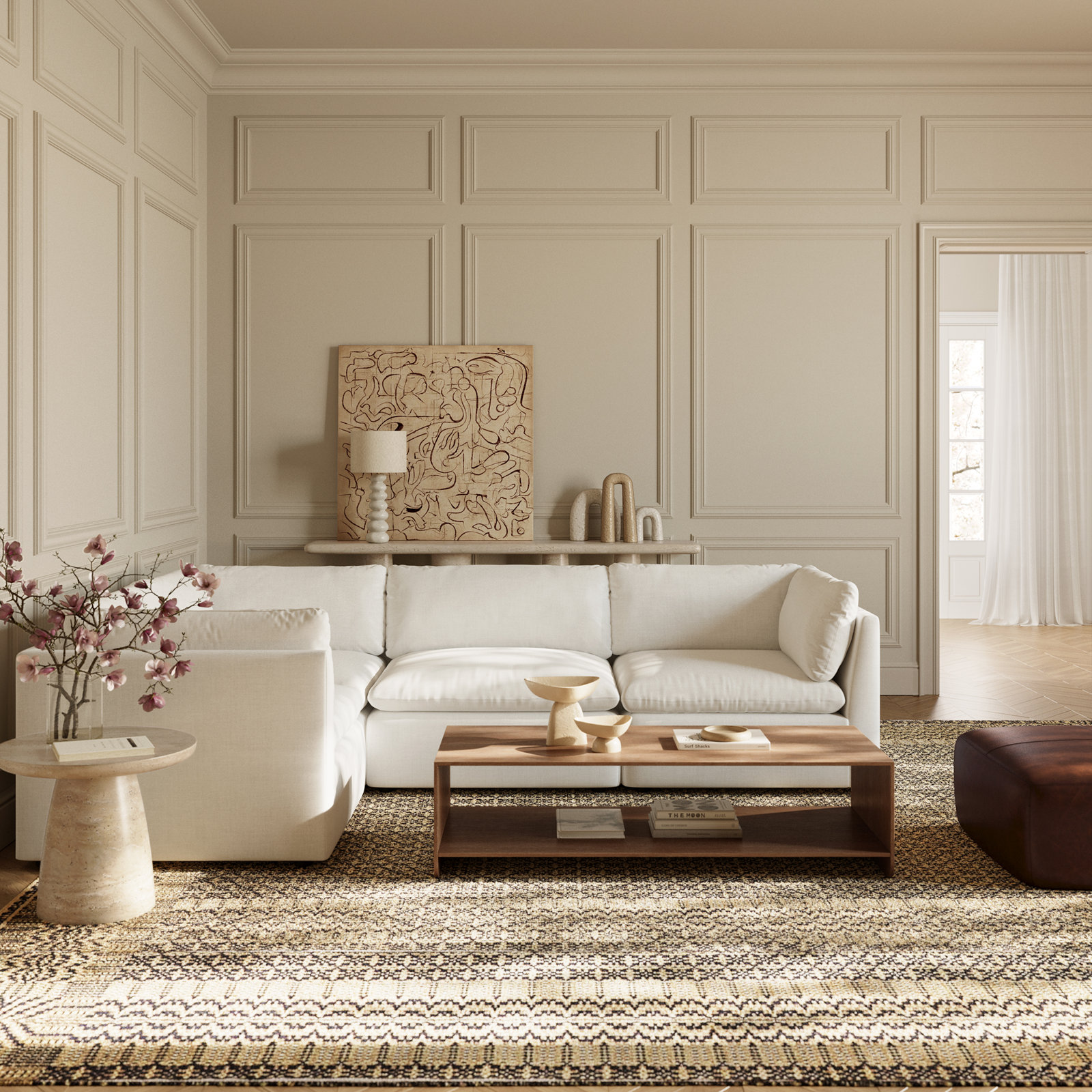 Davos Modular Upholstered L-Sectional