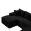 Canapé modulaire en forme de U 94,5 po avec assise profonde, aucun assemblage requis, canapé-lit modulaire pour salon, chambre à coucher, appartement-332524000