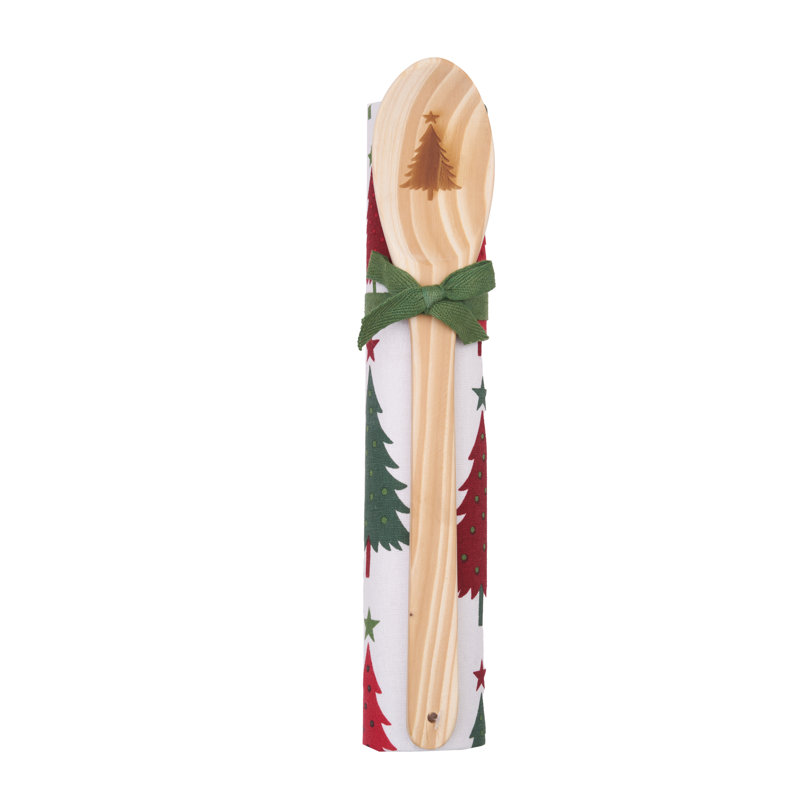 Ensemble de 2 serviettes Whimsical Xmas Tree