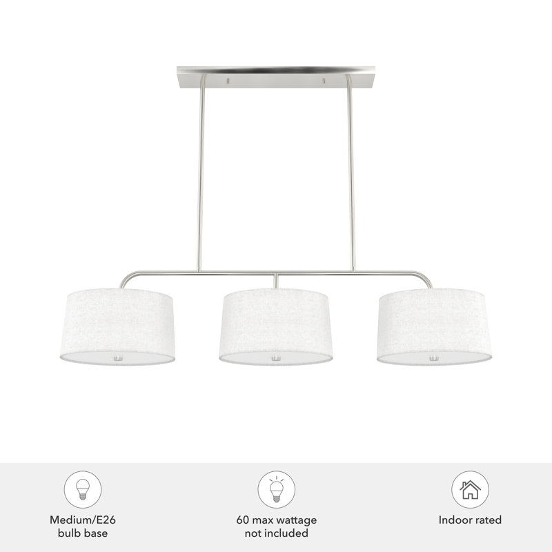Cottage Hill Brushed Nickel 6-Light Kitchen Island Chandelier