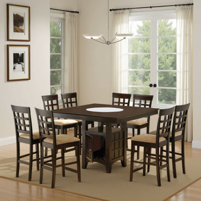 Sarok Dining Set in Brown and Tan
