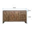 Armoire de rangement à 4 portes en bois de style campagnard Accent