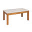 Elliot Rectangular Teak and Marble Coffee Table
