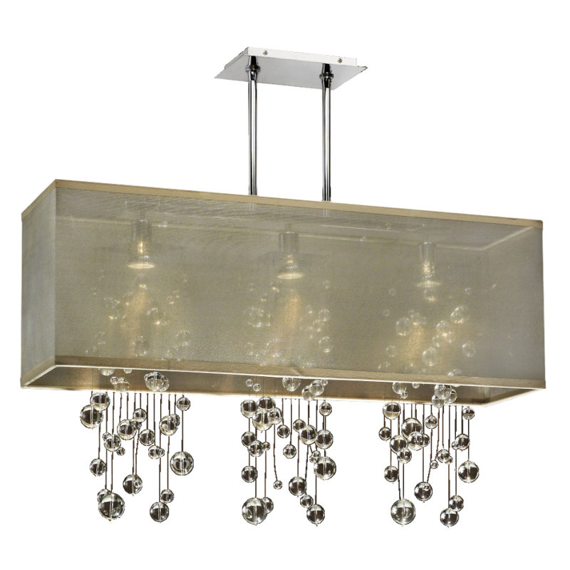 Salerna 3 - Light Kitchen Island Pendant, Taupe