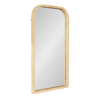 Dorinda Wooden Arched Bathroom Mirror