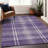 Premium Machine Washable Prisco Purple Rug-685145600