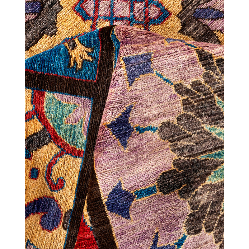 Eclectic One-of-a-Kind 12'3" x 17'7" Hand Knotted Area Rug