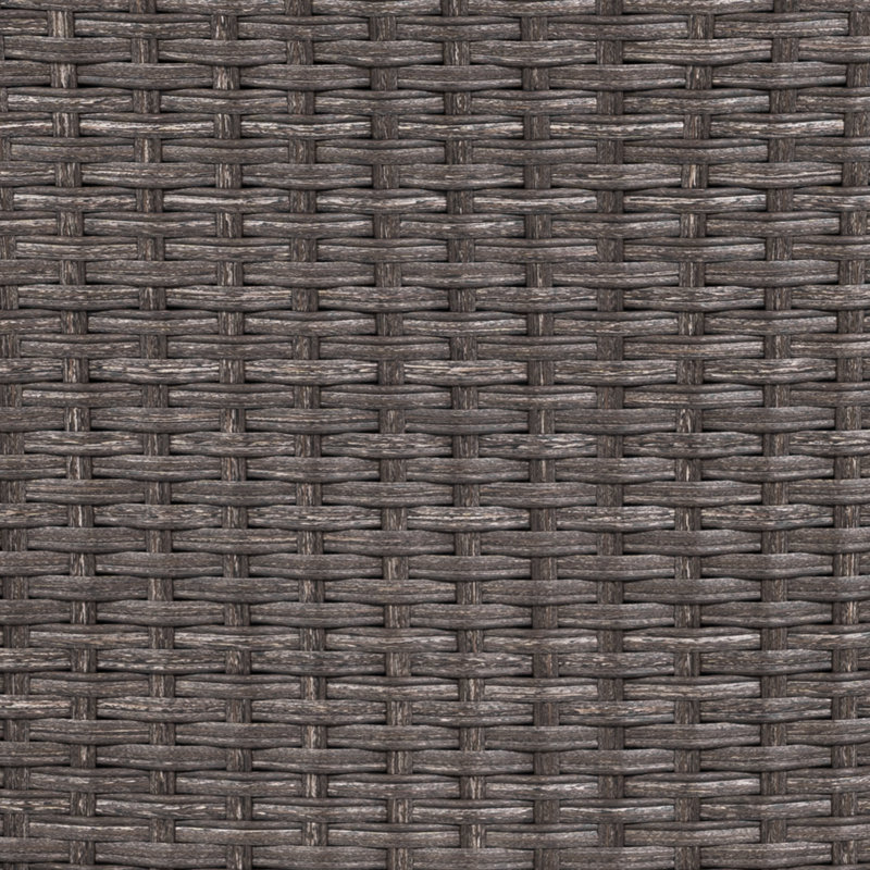 Ensemble de conversation 4 pièces avec coussins moelleux pour patio
