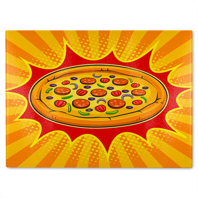 art retro Designer Glass Chopping Board