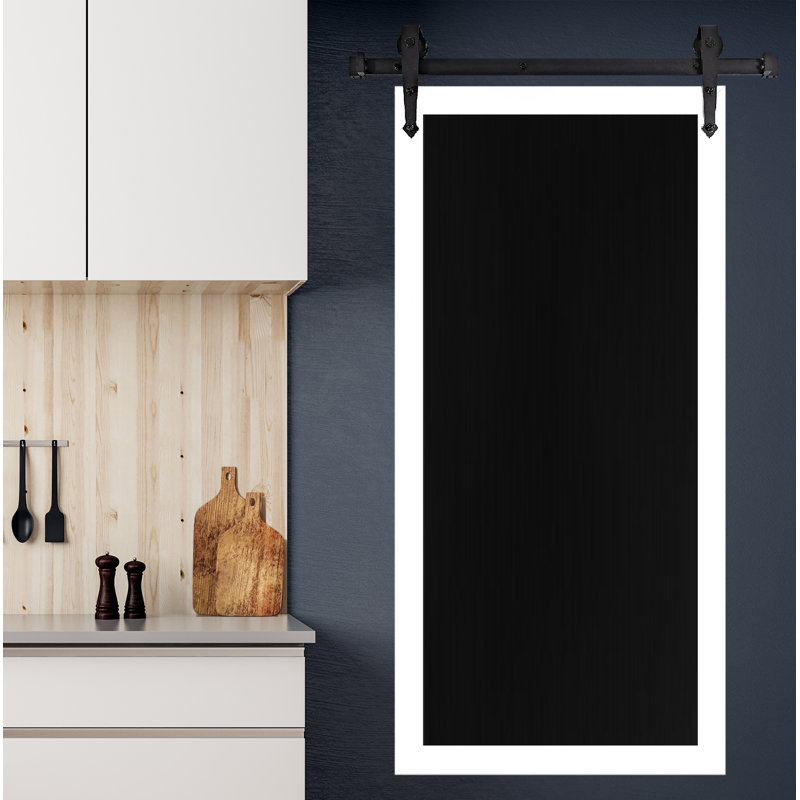 Tableau noir mural patiné, H 70 po x l 20 po, Blanc satiné