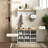 2-In-1 Coat Rack Shoe Bench Set, 9 Pair Shoe Storage Cabinet Rack With Hall Tree, Modern Entryway, Hallway, Mudroom, Bedroom Organizer