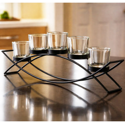 Iron Arch Candle Holder Table Centerpiece