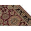 Tapis oriental en laine noué à la main Manchuria vin / noir / beige