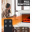 Brayden Studio Black Electric Fireplace Insert with 5000 BTU-1970233022