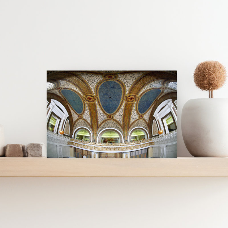 Interior detail of Tiffany Dome Marshall Field And Company Building Chicago Illinois USA 1 Piece Wrapped Canvas Wall Art