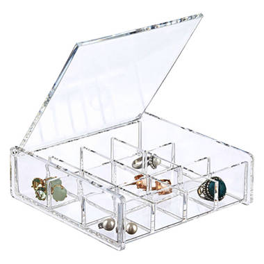 Grids Transparent Jewelry Box Rebrilliant