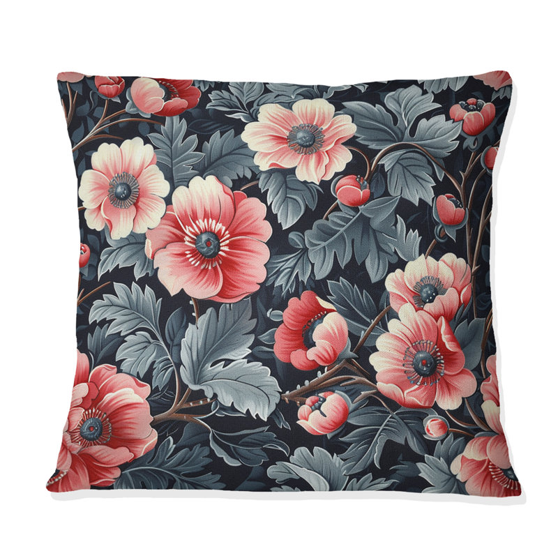 Coussin Rose Modern, H 16 po x l 16 po