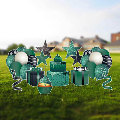 Weather Resistant Plastic Staked Birthday Garden Stake