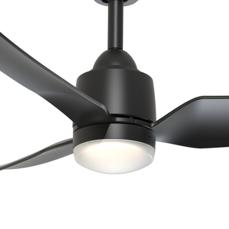Hugo 42-In Ceiling Fan, Matte Black, Matte Black, 42" Wide