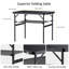 90cm Adjustable Folding Table