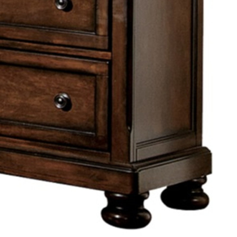 Commode double 7 tiroirs Ilfracombe, Brun