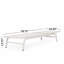 Chaise longue d'extérieur moderne avec filet de confort dans un cadre en aluminium blanc-451607967