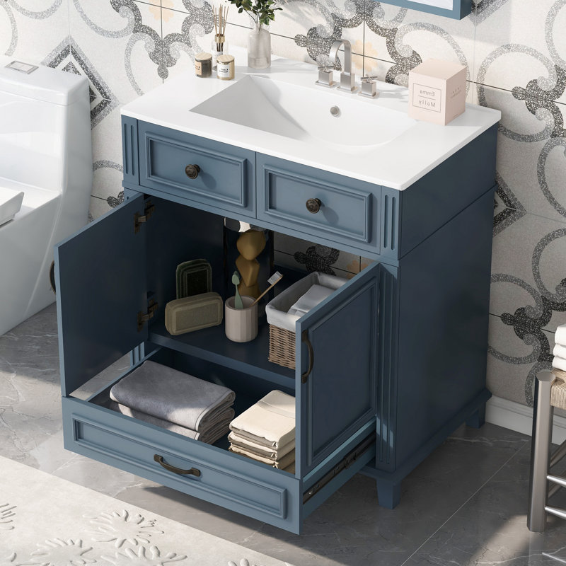 Meuble-lavabo de 30 po avec lavabo en céramique