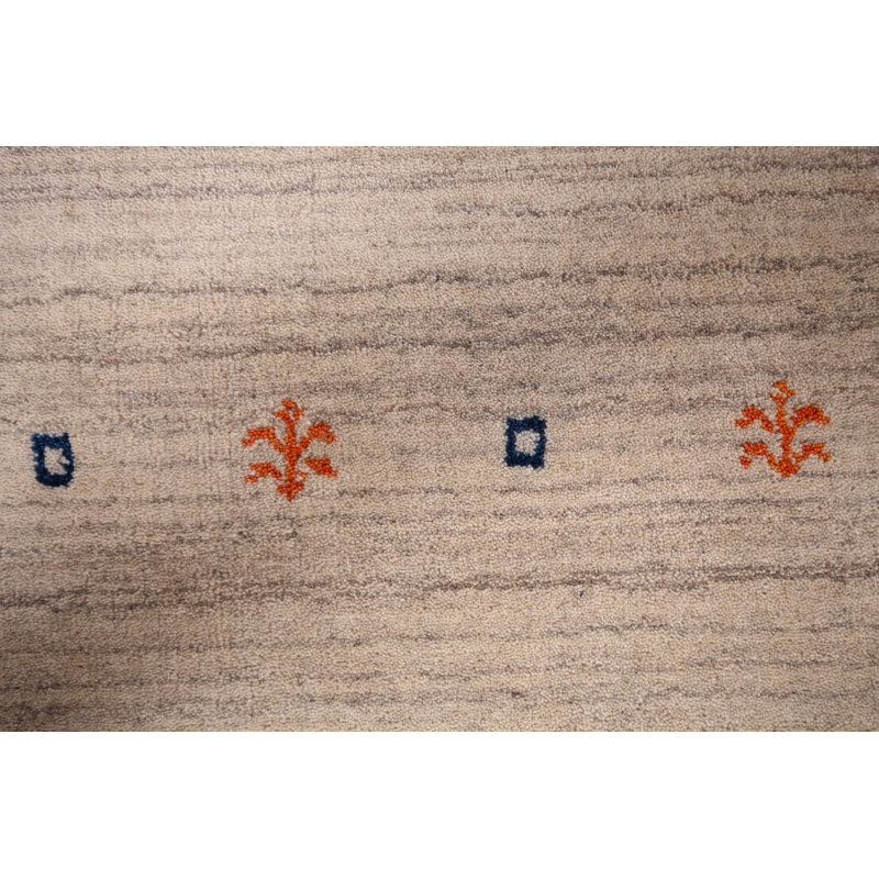 Striped Handmade Gabbeh Indian Area Rug