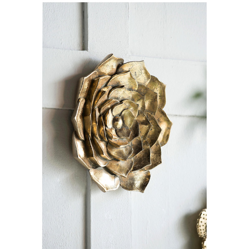 Plaque murale succulente D10x1,4 "
