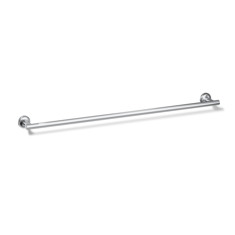 Purist 30" Wall Mounted Towel Bar, Vibrant Brushed Moderne Brass, 1.88" H x 30" L x 3.25" D