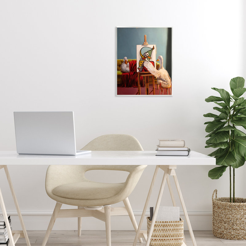 «Duckcasso Funny Painter», plaque murale par Lucia Heffernan