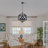 3-light Dimmable Geometric Chandelier
