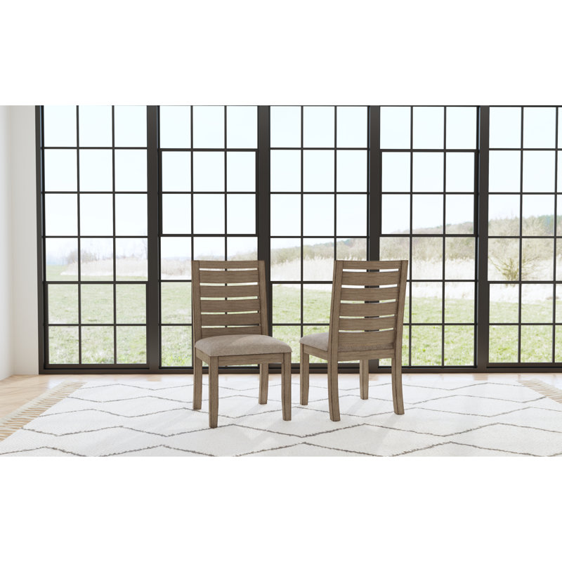 Chaise d'appoint rembourrée Trevion, Taupe foncé, Tanné