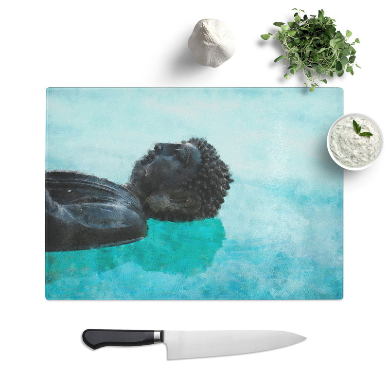 Buddha Statue Vol.9 Painting Chopping Board, 0.4cm H x 28.5cm W x 39cm L