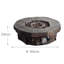 Round Faux Stone Propane Smokeless
