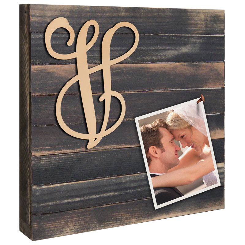 Décoration murale en bois de vigne fixé sur rustique, H 12 po x l 12 po x P 1,75 po, V