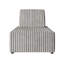 Ensemble de 2 chaises modulaires en velours gris clair-456356639