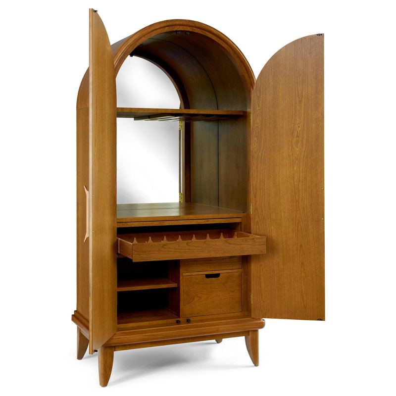 Martine 42'' Solid Wood Bar Cabinet