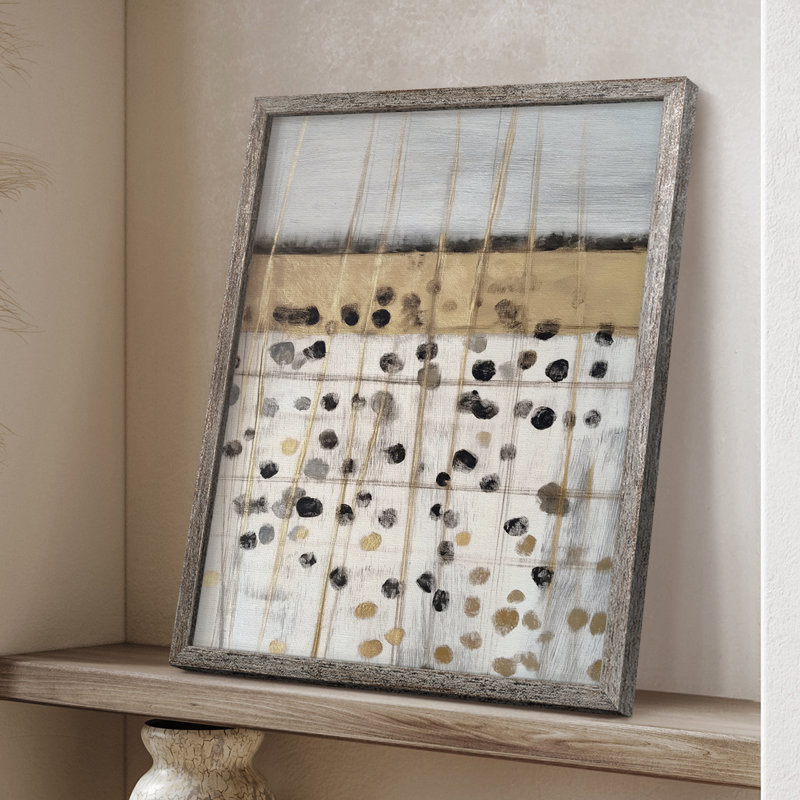 ABSTRACT Series CMXV, reproduction encadrée - bois massif, H 11 po x l 9 po
