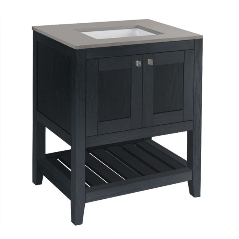 Stile 29.5'' W Single Bathroom Vanity Base, Ash Gray