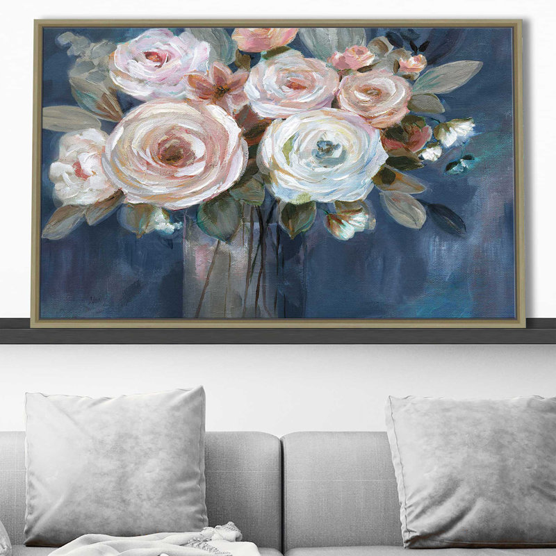 " Midnight Mood " by Nan, Champagne Floater Frame, 39.5" H x 63.5" W x 2" D