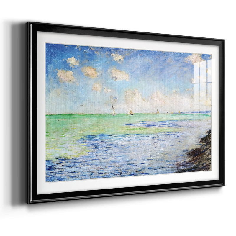 La mer à Pourville, 1882, H 27 po x l 39 po x P 1,5 po, Noir