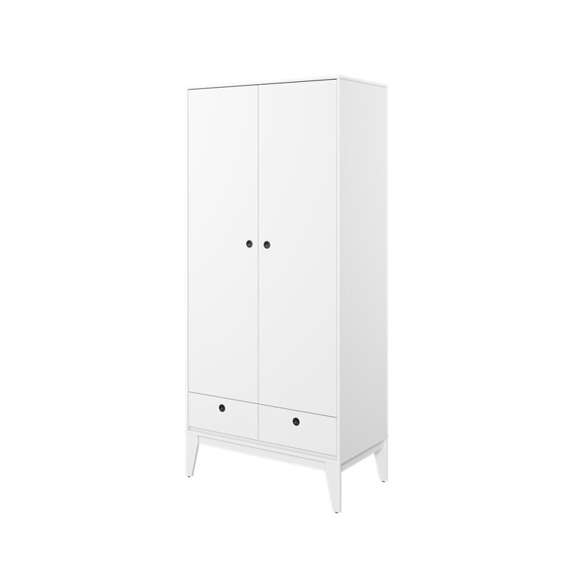 Sloat 2 Door Solid + Manufactured Wood Wardrobe