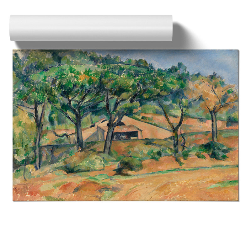 House In Provence by Paul Cezanne - No Frame Painting, 30cm H x 42cm W x 0.1cm D