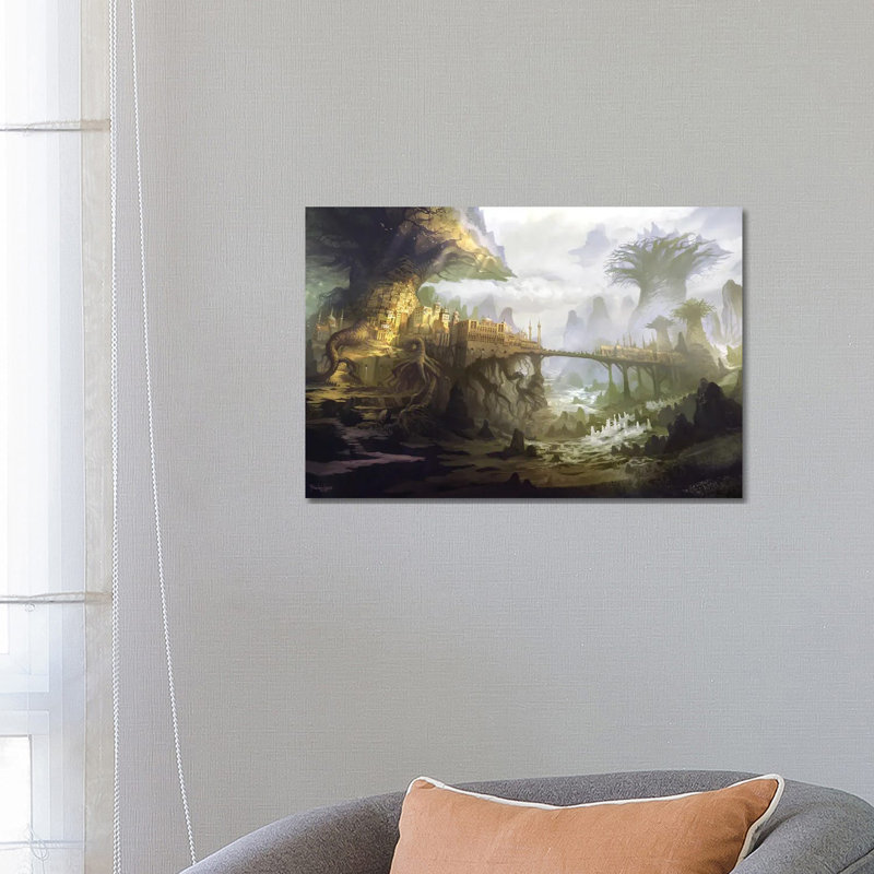 The Town Of Aldackelm by Ferdinand Ladera - Wrapped Canvas Print, 66.04 cm H x 45.72 cm W