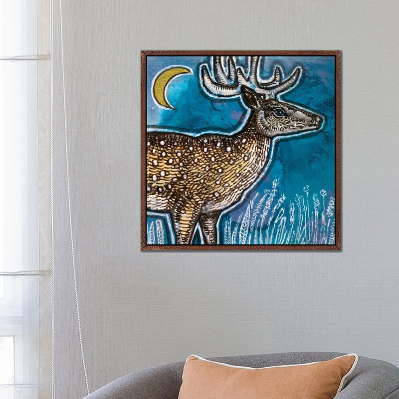 1 Piece Wall Art on Canvas, 66.04 cm H x 66.04 cm W, Brown Floater Frame