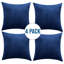 Embossed Quilted Chevron Decorative Cushion Cases - Set of 4 Modern Couch & Bed Décor Velvet Throw Pillow Covers -775583413