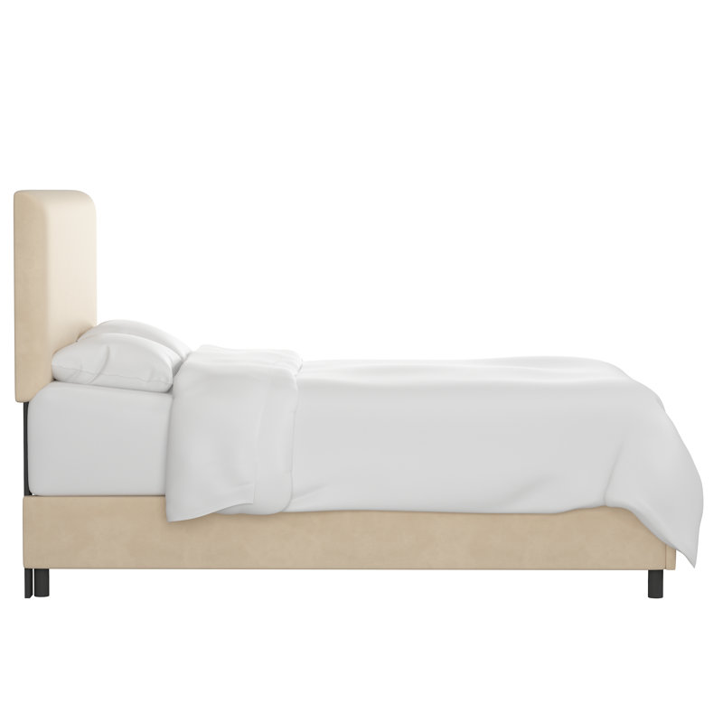 Eisley Upholstered Standard Bed, Queen, Classic Pearl Performance Velvet