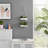 Two Tier White Metal Hanging Wall Planter