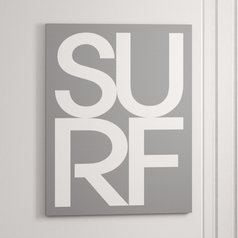 Surf Print by Barclay Butera, Glass Coat, 31" H x 24" W x 1.5" D